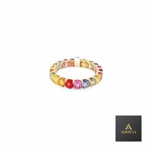 Adorna Lux - Sophia 18-karat yellow gold ring